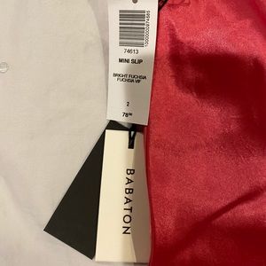 Babaton Slip Skirt Pink BRAND NEW W TAGS